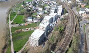 Luftbild Wohnanlage an der Mosel 